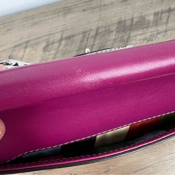 Coach 70th Anniversary Legacy Willis 19031 Pink Gray Leather Crossbody Bag Purse - Picture 10 of 14